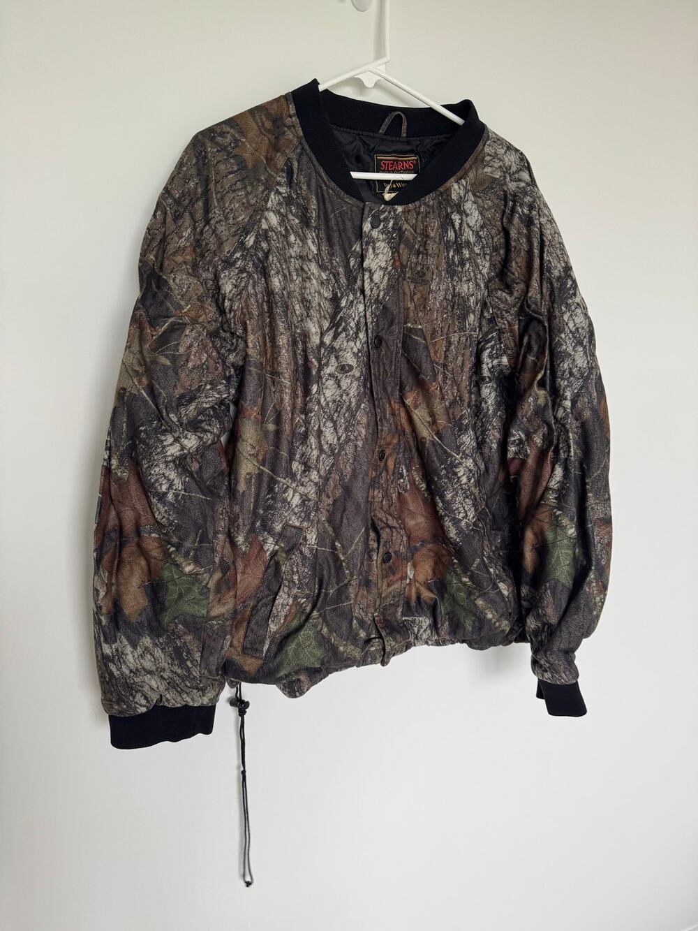 Vintage Stearns Camo Hunting Jacket Men's Large Gorpcore Workwear Outdoor